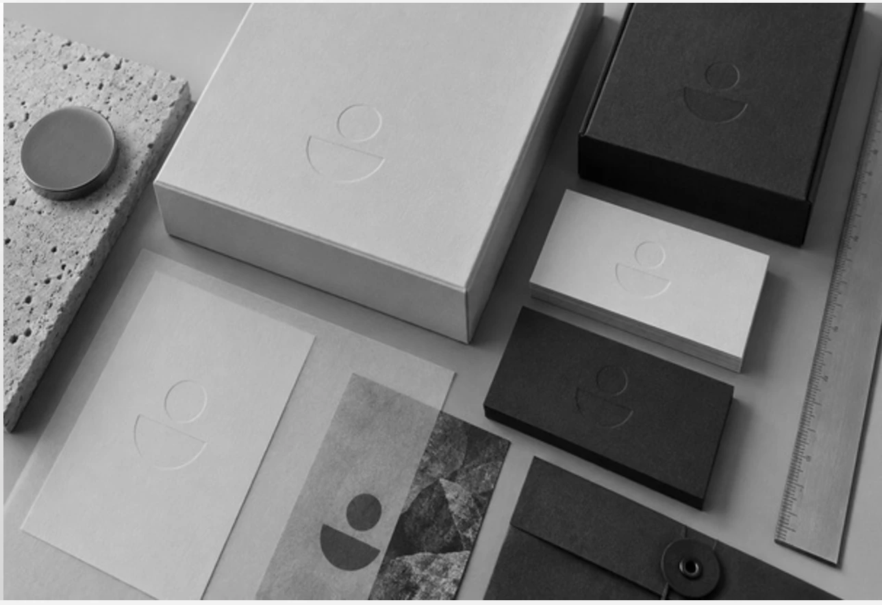 Minimal tactile identity and packaging concept